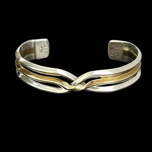 Vintage Taxco Mexico Laton sterling silver bracelet